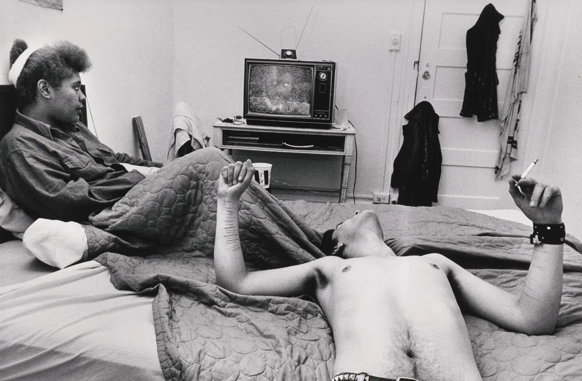 Pinkey and Tabitha, Room 28, Hotel St. Paul by Jim Goldberg, photograph, 1987