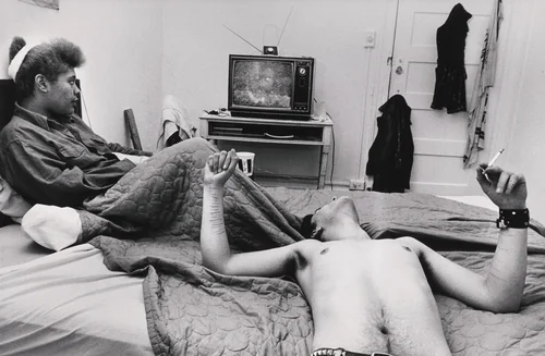 Pinkey and Tabitha, Room 28, Hotel St. Paul by Jim Goldberg, photograph, 1987