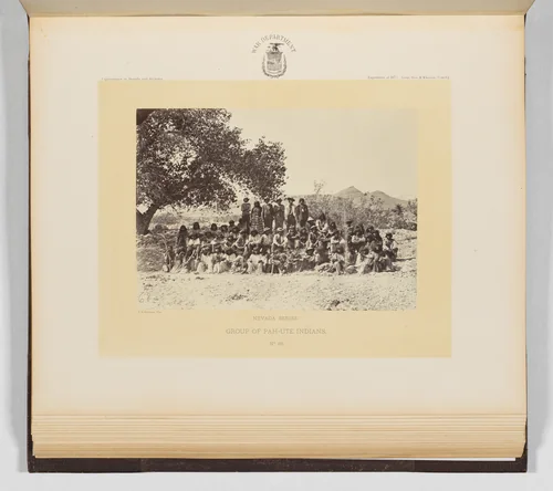 Group of Pah-Ute Indians by Timothy O'Sullivan, photograph, 1871