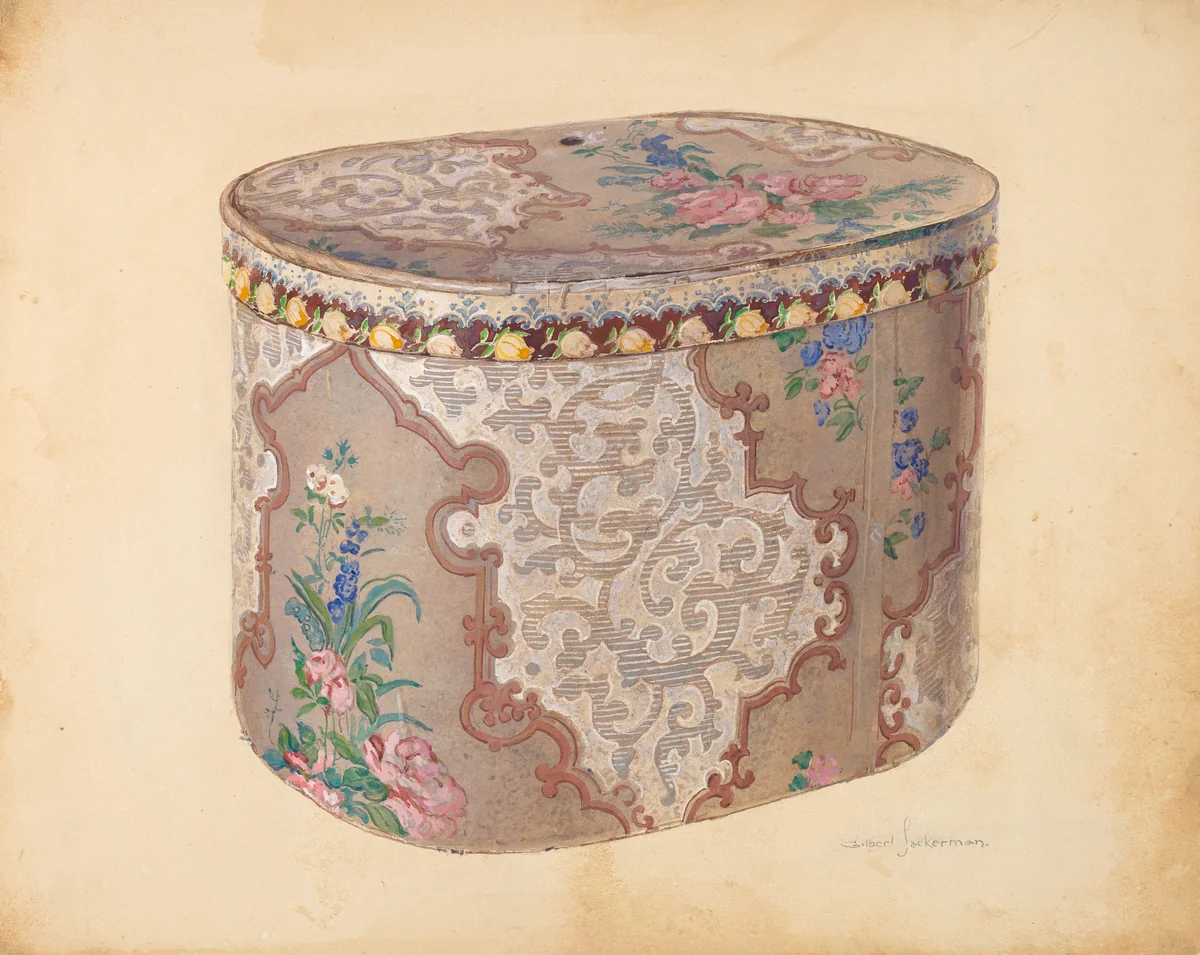 Bandbox by Gilbert Sackerman, index of american design, 1939