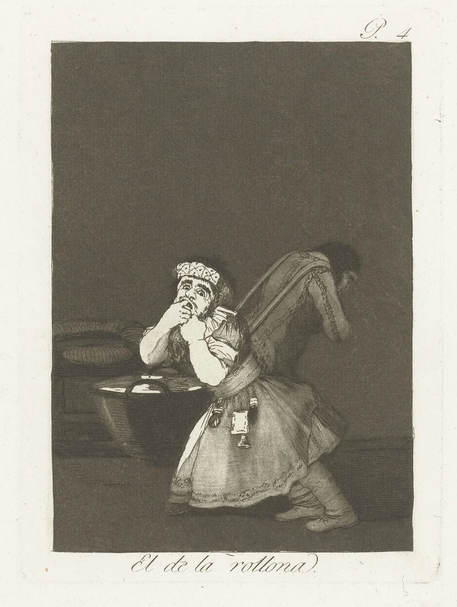 Moederskindje by Francisco de Goya, print, 1797-1799