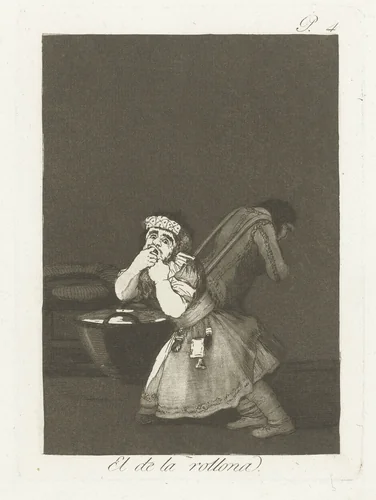 Moederskindje by Francisco de Goya, print, 1797-1799