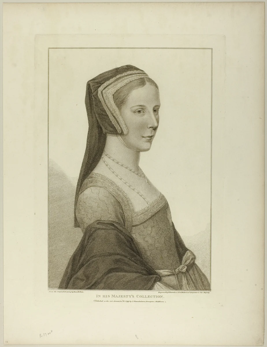 Portrait of a Woman by Francesco Bartolozzi, print, 1799