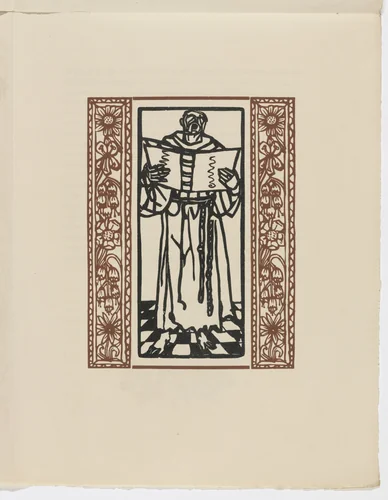 Plate (page 171) from Les Petites Fleurs de St. François (The Little Flowers of St. Francis) by Émile Bernard, illustrated book, 1928