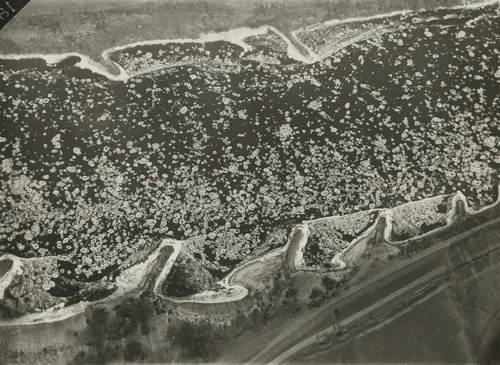 Ice Floes on the Elbe by Robert Petschow, photograph, 1924