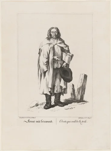 Kroat mit Leinwand (Linen Merchant) by Johann Feigel
Johann Christian Brand, print, 1775