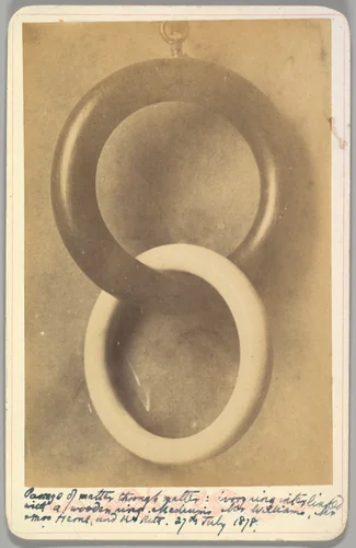 Passage of Matter Through Matter by Charles Williams, photograph, 1878