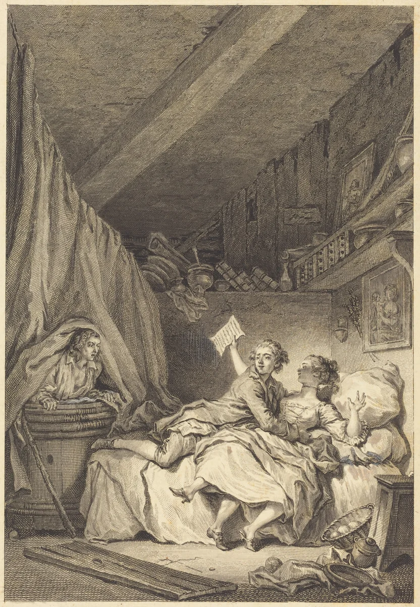 Le savetier by Jean Honoré Fragonard, print, 1741-1808