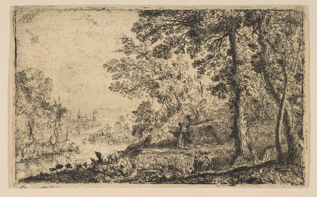 The Vision by Claude Lorrain, print, 1625-1635