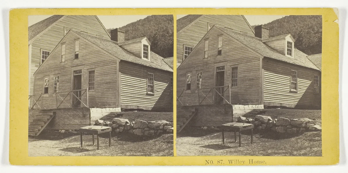Willey House by Kilburn Brothers, photograph, 1855-1875