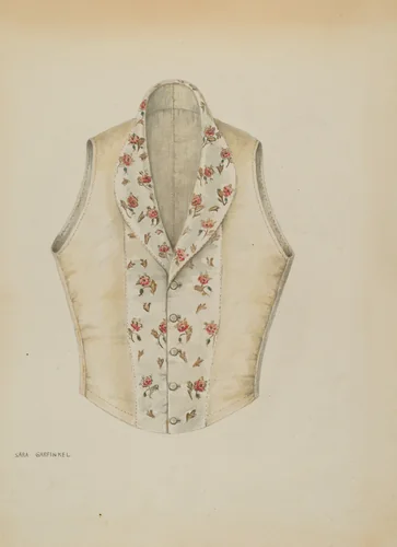Waistcoat by Sara Garfinkel, index of american design, 1937