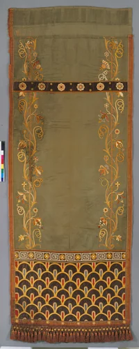 Curtain by Lawrence Alma-Tadema, textile, 1880-1890