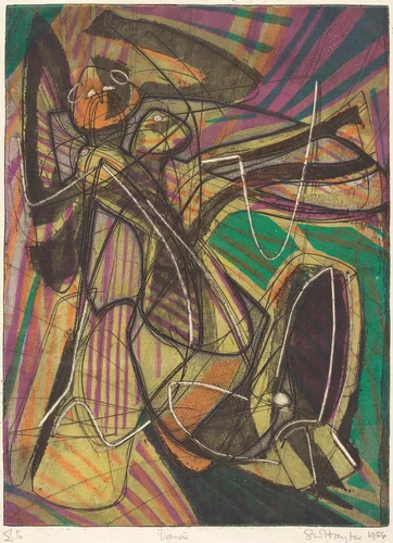 Danaë by Stanley William Hayter, print, 1954