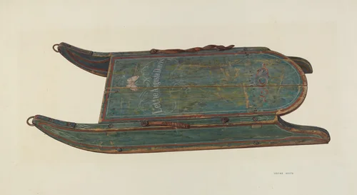 Sled by Wayne White, index of american design, 1940