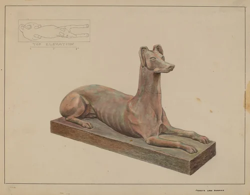 Cast Iron Dog by Francis Law Durand, index of american design, 1937