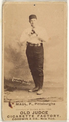 Al Maul, Pitcher, Pittsburgh, from the Old Judge series (N172) for Old Judge Cigarettes by Goodwin & Company, photograph, 1888