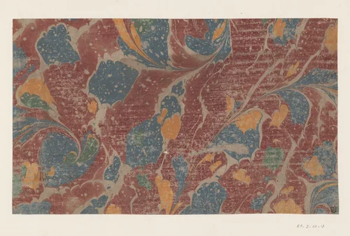 Eikebladkammarmer in meerdere kleuren by anonymous, other, 1700-1850