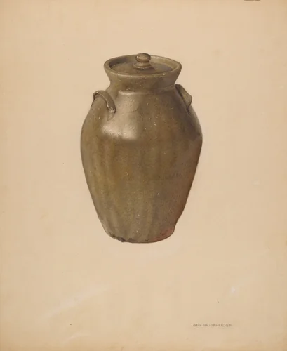 Covered Jar by George Loughridge, index of american design, 1939