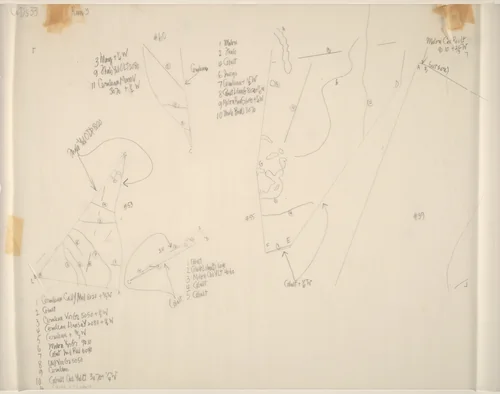 Drawing for Changes and Disappearances No. 33 by John Cage, drawing, 1979-1982