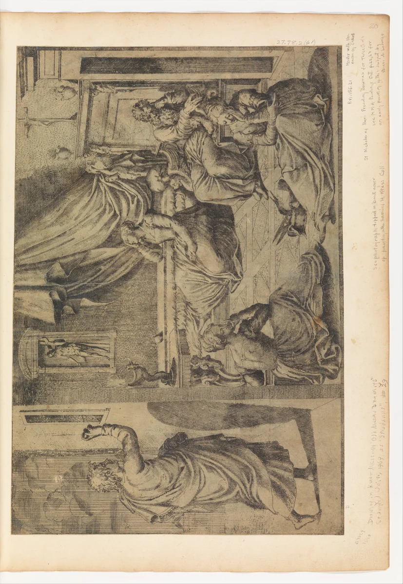 St. Nicholas of Bari by Master with the Name of Jesus, print, 1500-1599