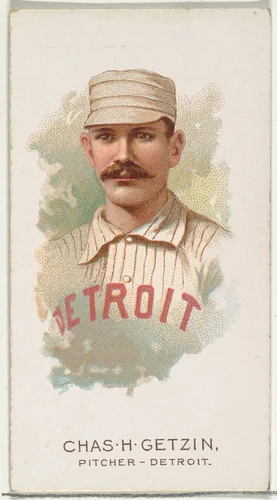 Charles H. Getzin, Baseball Player, Pitcher, Detroit, from World's Champions, Series 2 (N29) for Allen & Ginter Cigarettes by Allen & Ginter, print, 1888