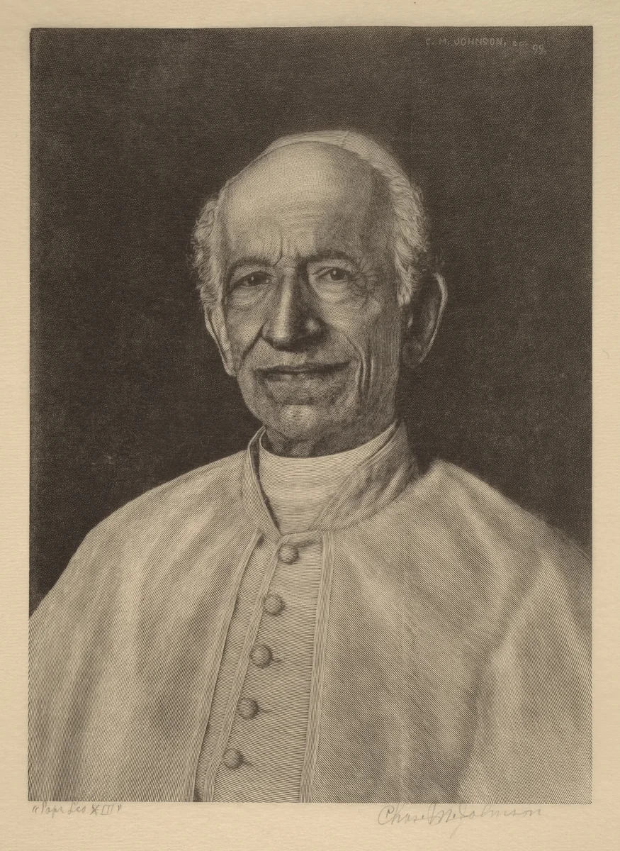 Pope Leo XIII by Charles M. Johnson, print, 1899