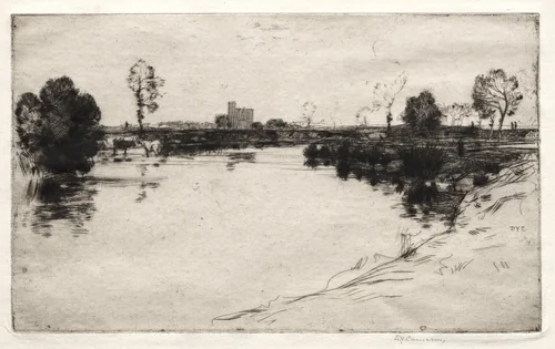 Cambuskenneth, Stirlingshire, Scotland by David Young Cameron, print, 1904