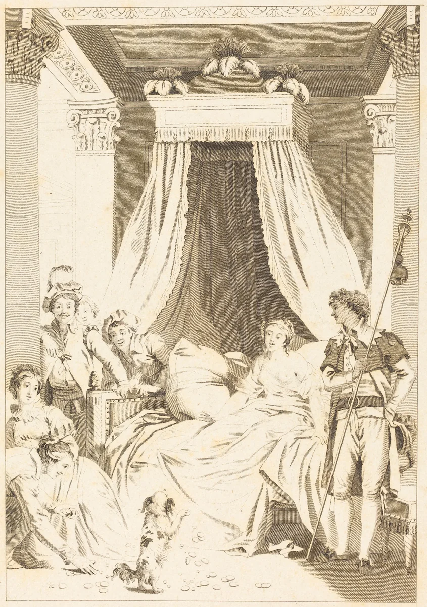 Le petit chien by French 18th Century, print, 1700-1799