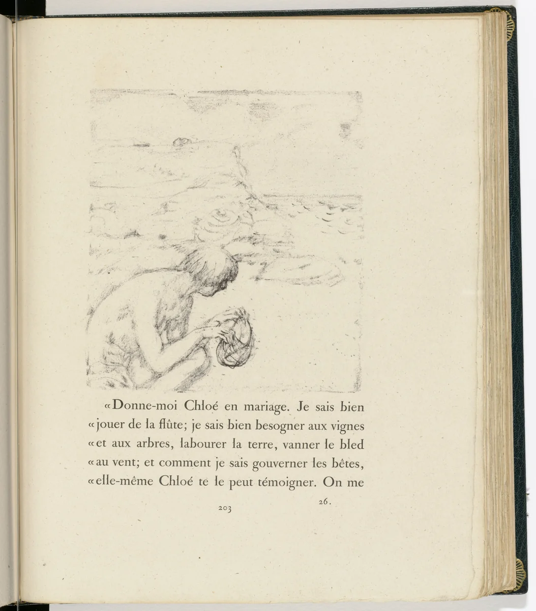 In-text plate (page 203) from Daphnis et Chloé by Pierre Bonnard, illustrated book, 1902
