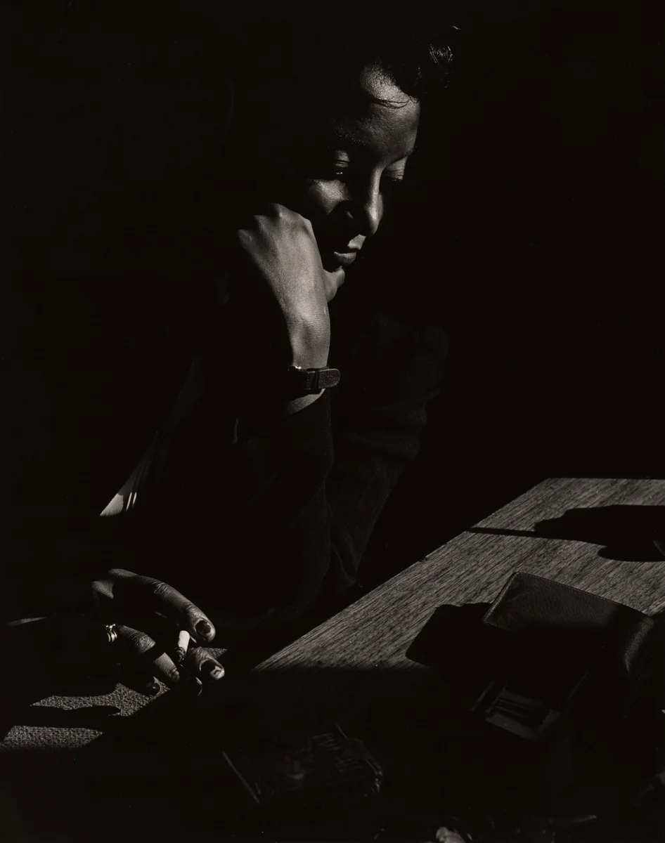 Woman Smoking, Chicago, Illinois by Wayne Miller, photograph, 1946