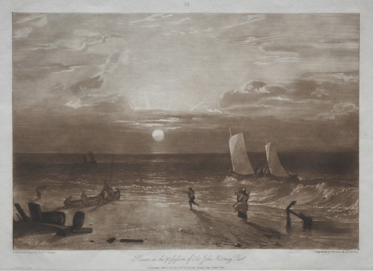 Liber Studiorum: Mildmay Sea-piece by Joseph Turner, print