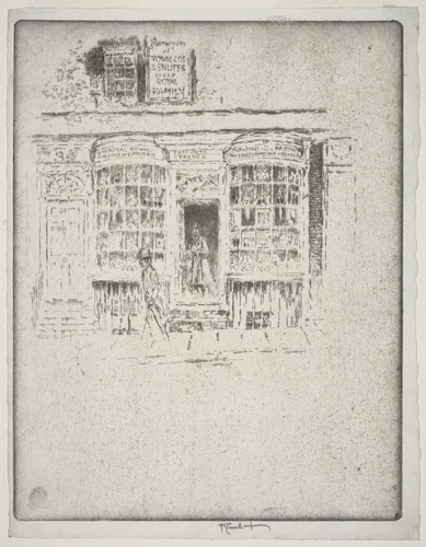 The Tobacco Shop by Joseph Pennell, print, 1903