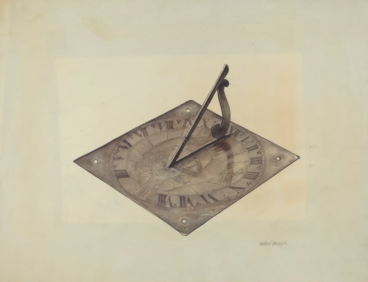 Sun Dial by Michael Chomyk, index of american design, 1938