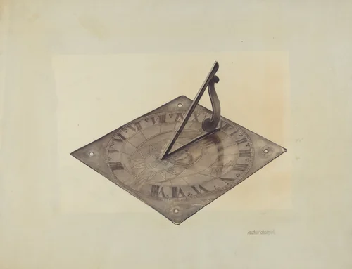 Sun Dial by Michael Chomyk, index of american design, 1938