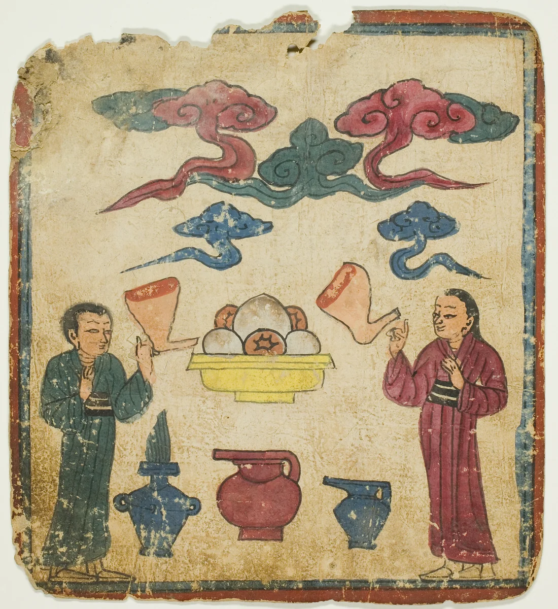 Image from a Set of Initiation Cards (Tsakali) by Southern Tibet, drawing, 1301-1500