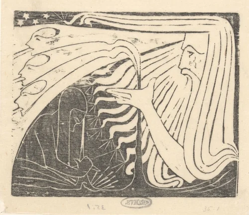 Krishna de Verlosser by Karel Petrus Cornelis de Bazel, print, 1894