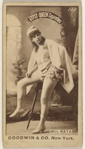 Mlle. Nata, from the Actors and Actresses series (N171) for Gypsy Queen Cigarettes by Goodwin & Company, photograph, 1886-1890