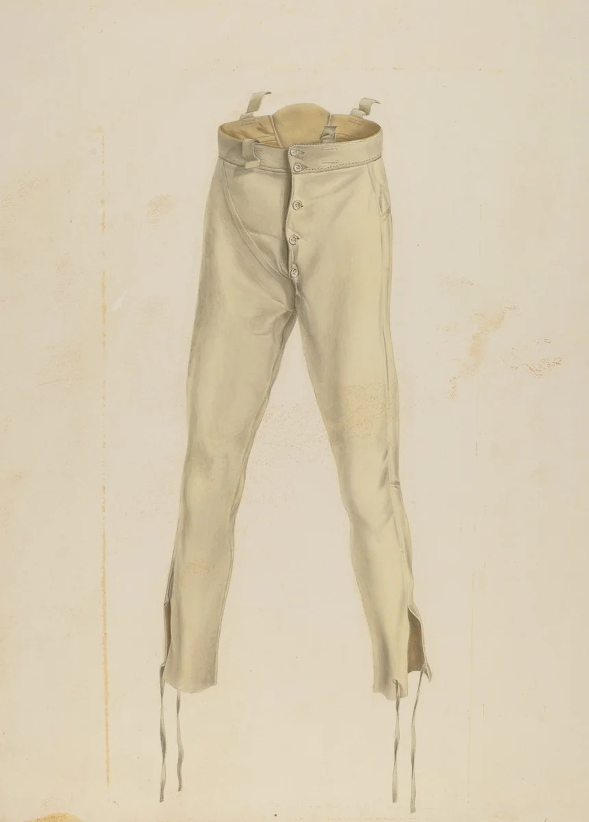Trousers by Daniel Marshack, index of american design, 1935-1942
