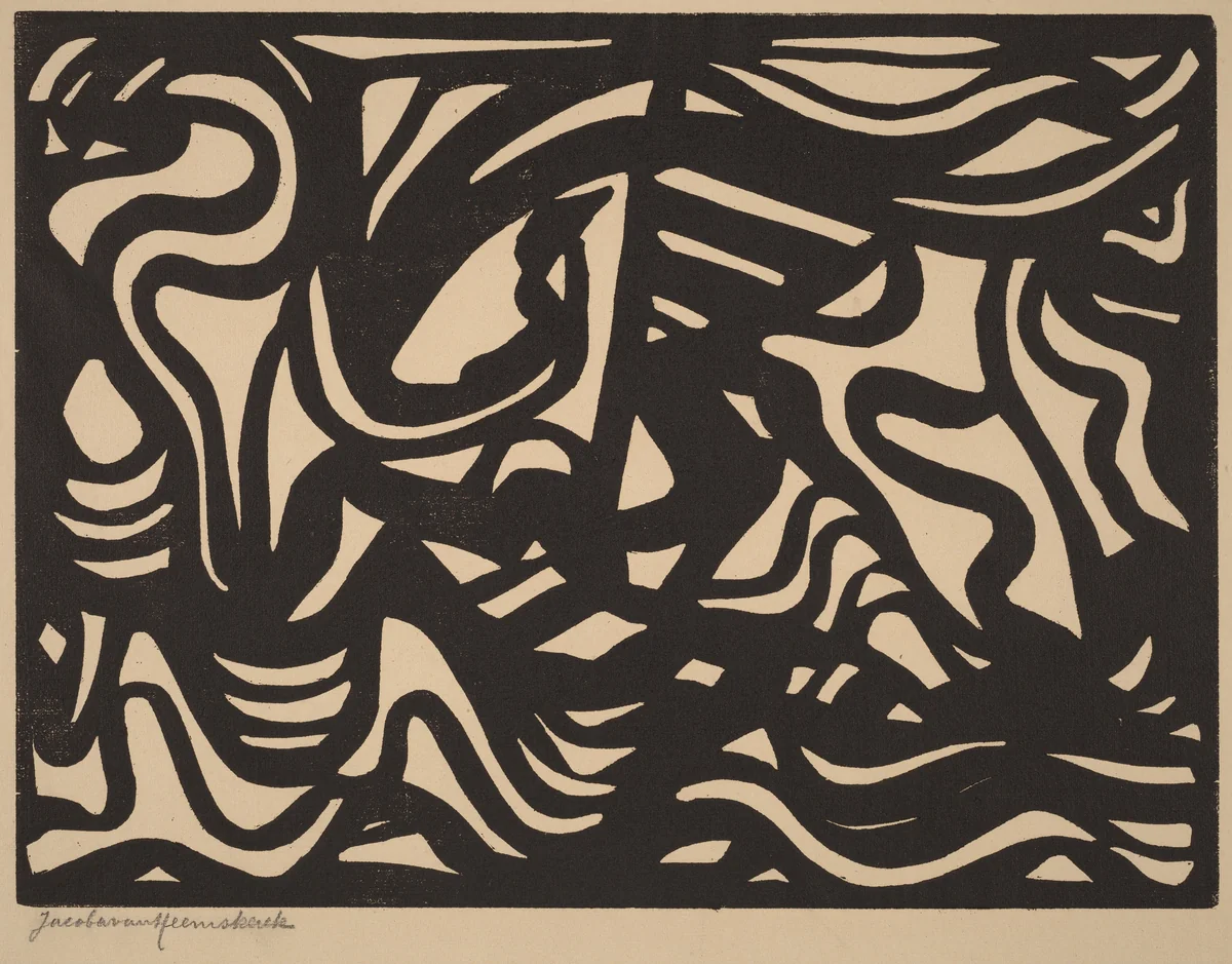 Composition by Jacoba van Heemskerck van Beest, print, 1921