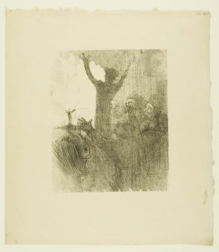 Schlomé Fuss in the Synagogue, from Au Pied du Sinaï by Henri de Toulouse-Lautrec, print, 1897