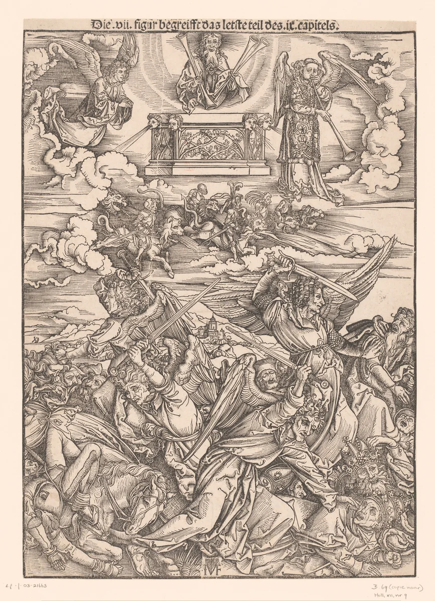 Blazen van de zesde bazuin by Unknown, print, 1502