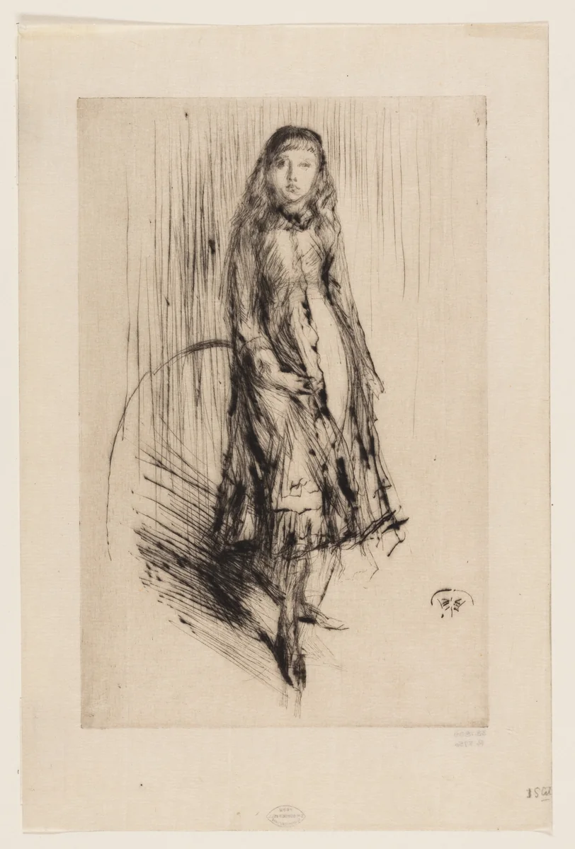 Florence Leyland by James McNeill Whistler, print, 1874