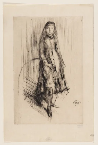 Florence Leyland by James McNeill Whistler, print, 1874