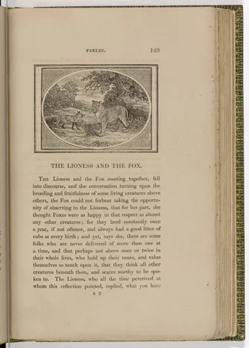 Headpiece (page 123) from The Fables of Aesop by Thomas Bewick, illustrated book, 1818