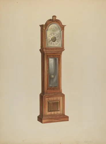 Clock by Lawrence Phillips, index of american design, 1938