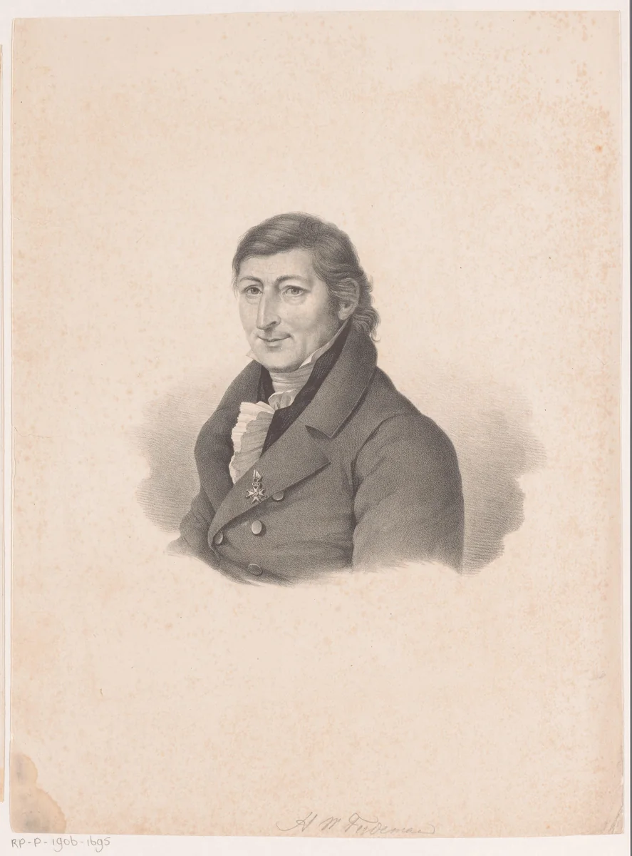 Portret van Hendrik Willem Tydeman by anonymous, print, 1809-1853