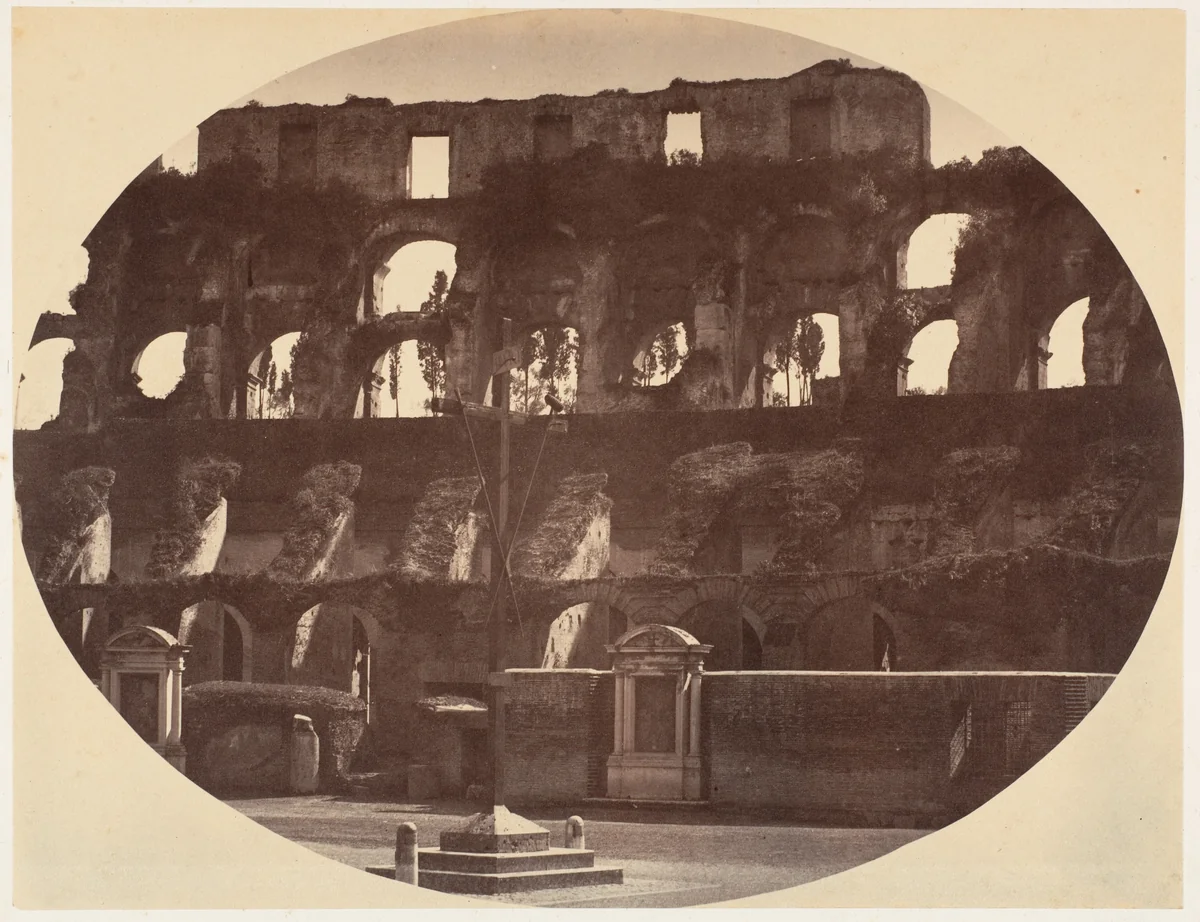 Interno del Colosseo by Giovanni Battista Altadonna, photograph, 1850-1859