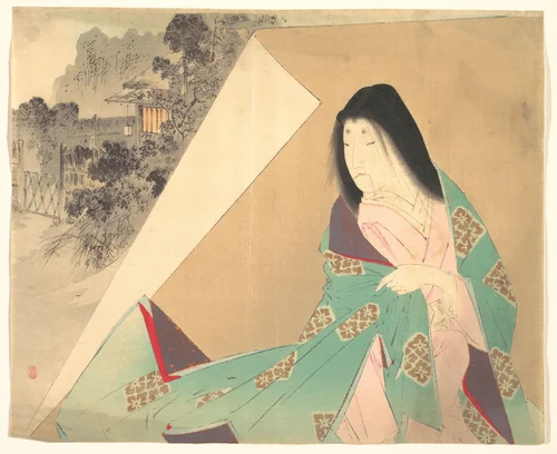 The Daughter Manju, illustration from Bugei Kurabu (Literary Club) by Suzuki Kason, print, 1896-1916