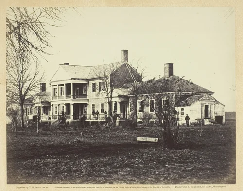 Lacey House, Falmouth, Virginia by Timothy O'Sullivan, photograph, 1862