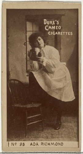 Card Number 98, Ada Richmond, from the Actors and Actresses series (N145-4) issued by Duke Sons & Co. to promote Cameo Cigarettes by W. Duke, Sons & Co., photograph, 1880-1889